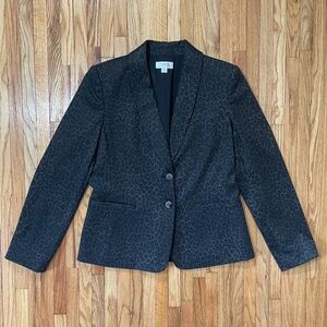 TAHARI Leopard Print Blazer